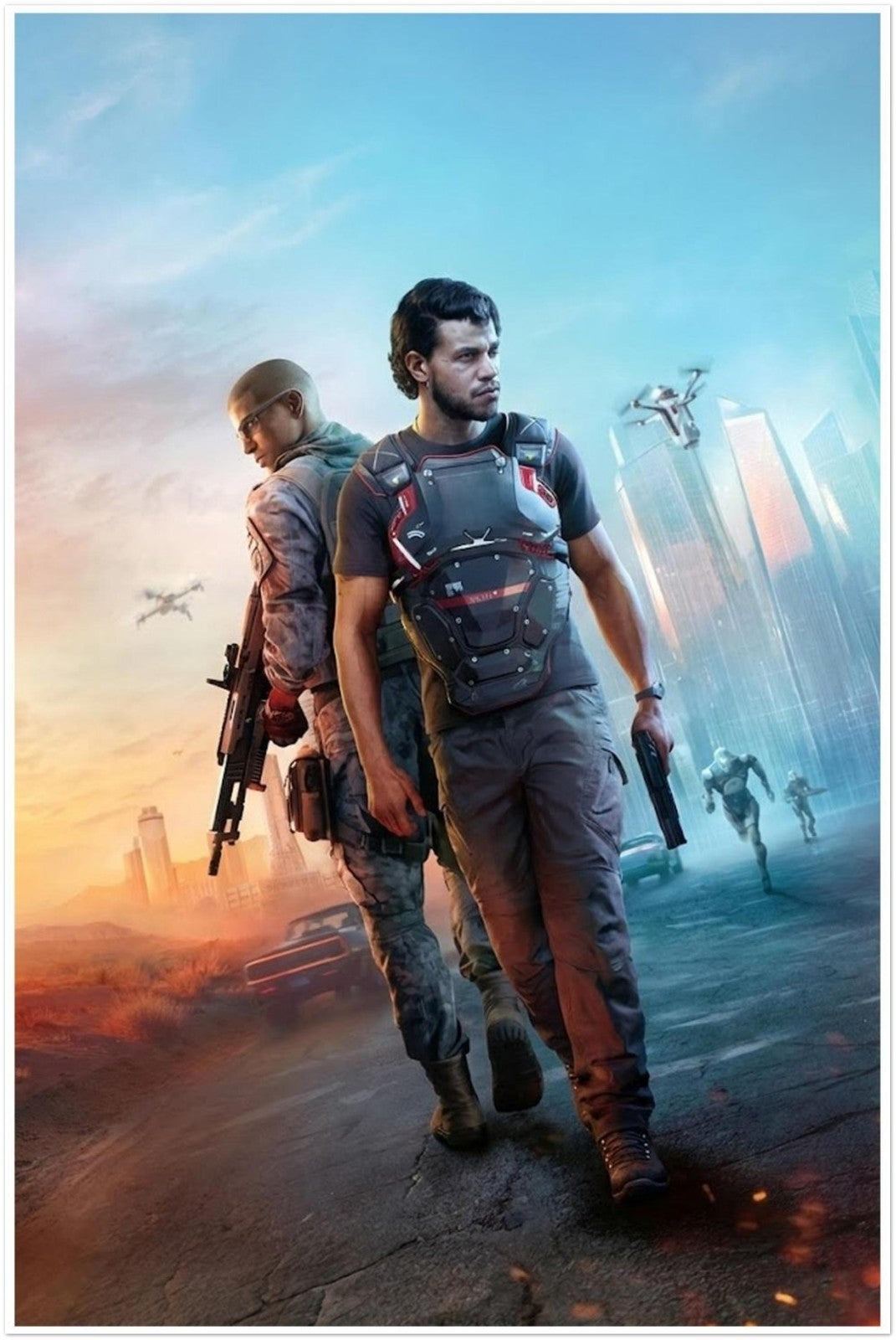 MINDSEYE POSTER GAME COVER ART FUTURISTIC ACTION THRILLER CYBER COMBAT STYLE