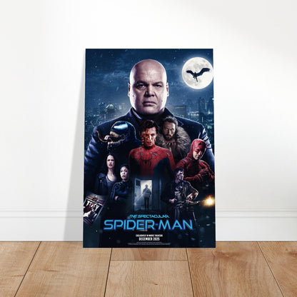 THE SPECTACULAR SPIDER-MAN 2025 MARVEL SUPERHERO ENSEMBLE FAN ART POSTER 2