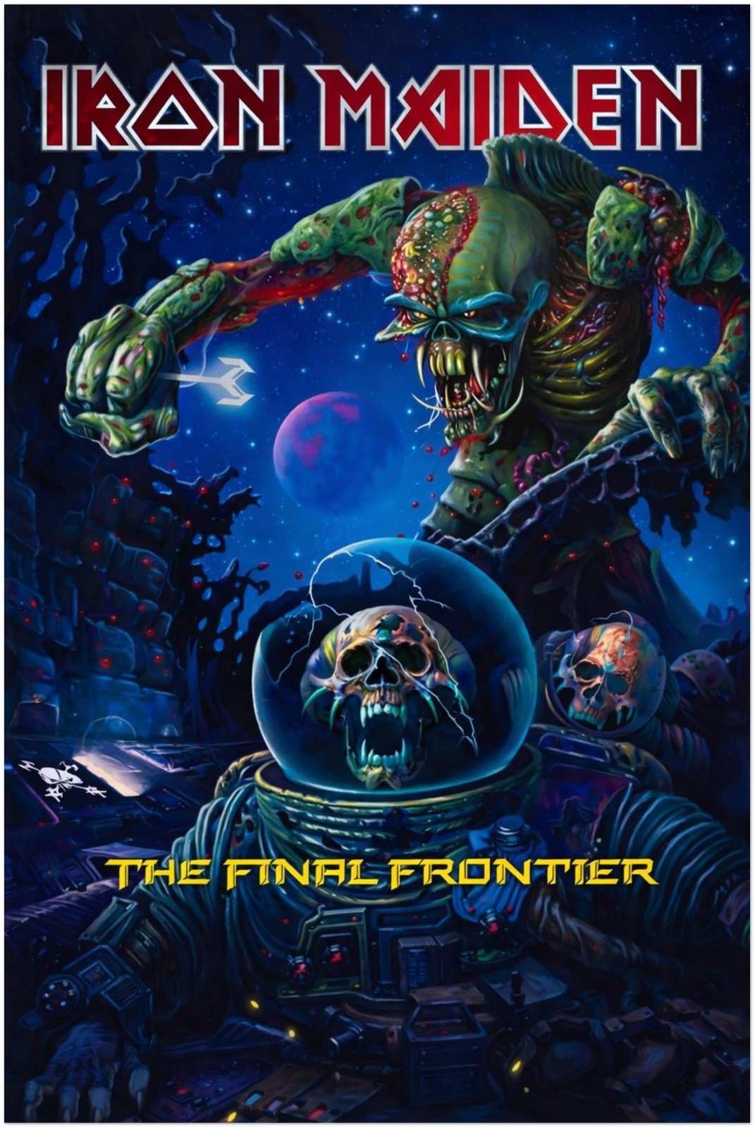 Iron Maiden - The Final Frontier Album Poster - Heavy Metal Art