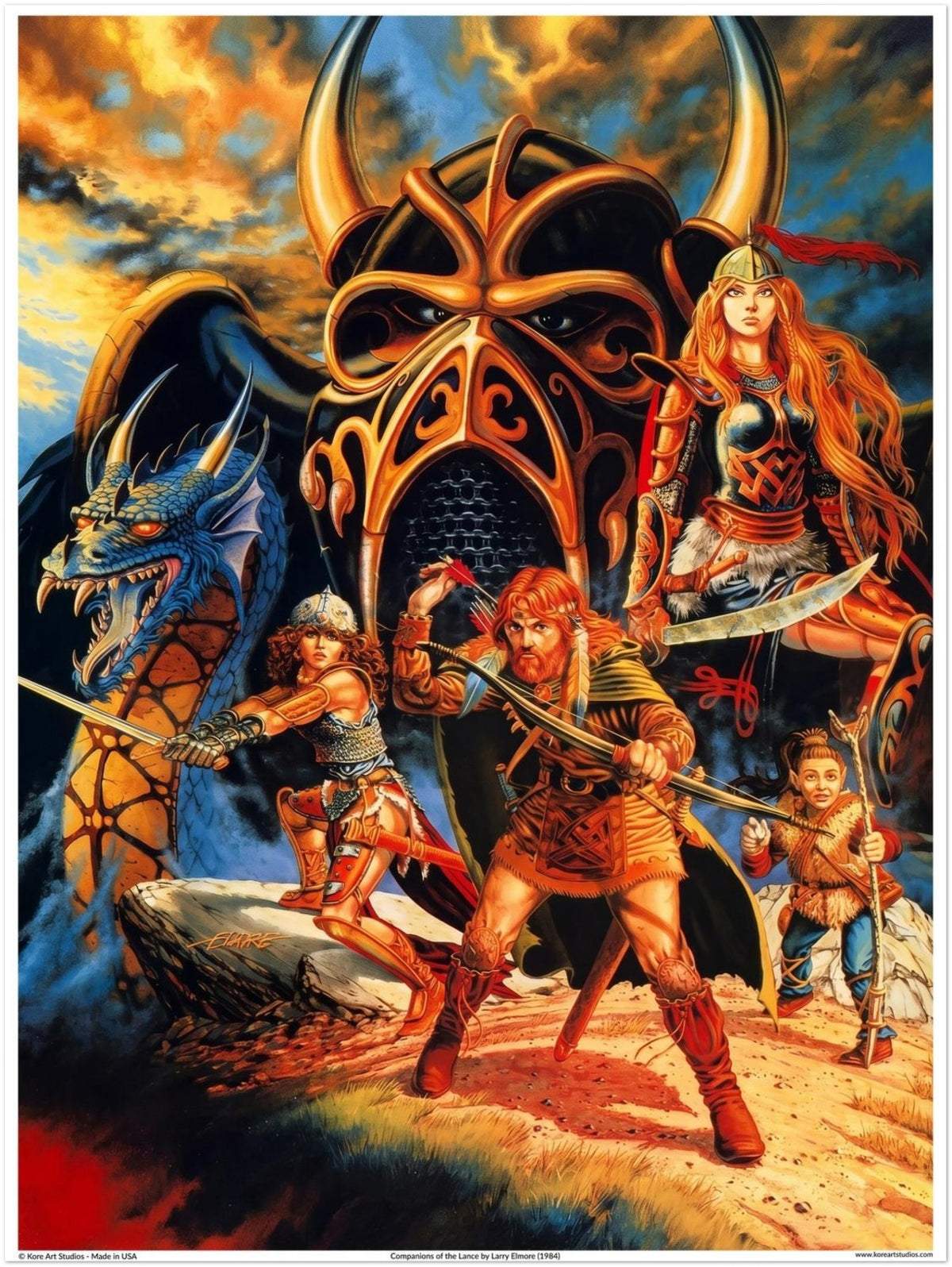 Companions of the Lance - Dragonlance Heroes by Larry Elmore (1984)