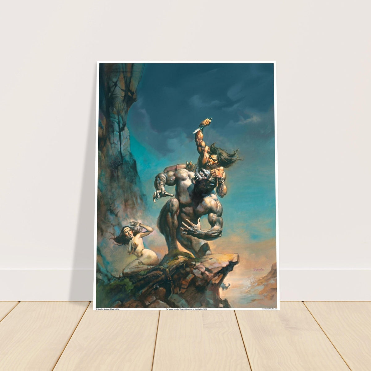 The Savage Sword of Conan #4 Cover Art Poster by Boris Vallejo - 1974 2