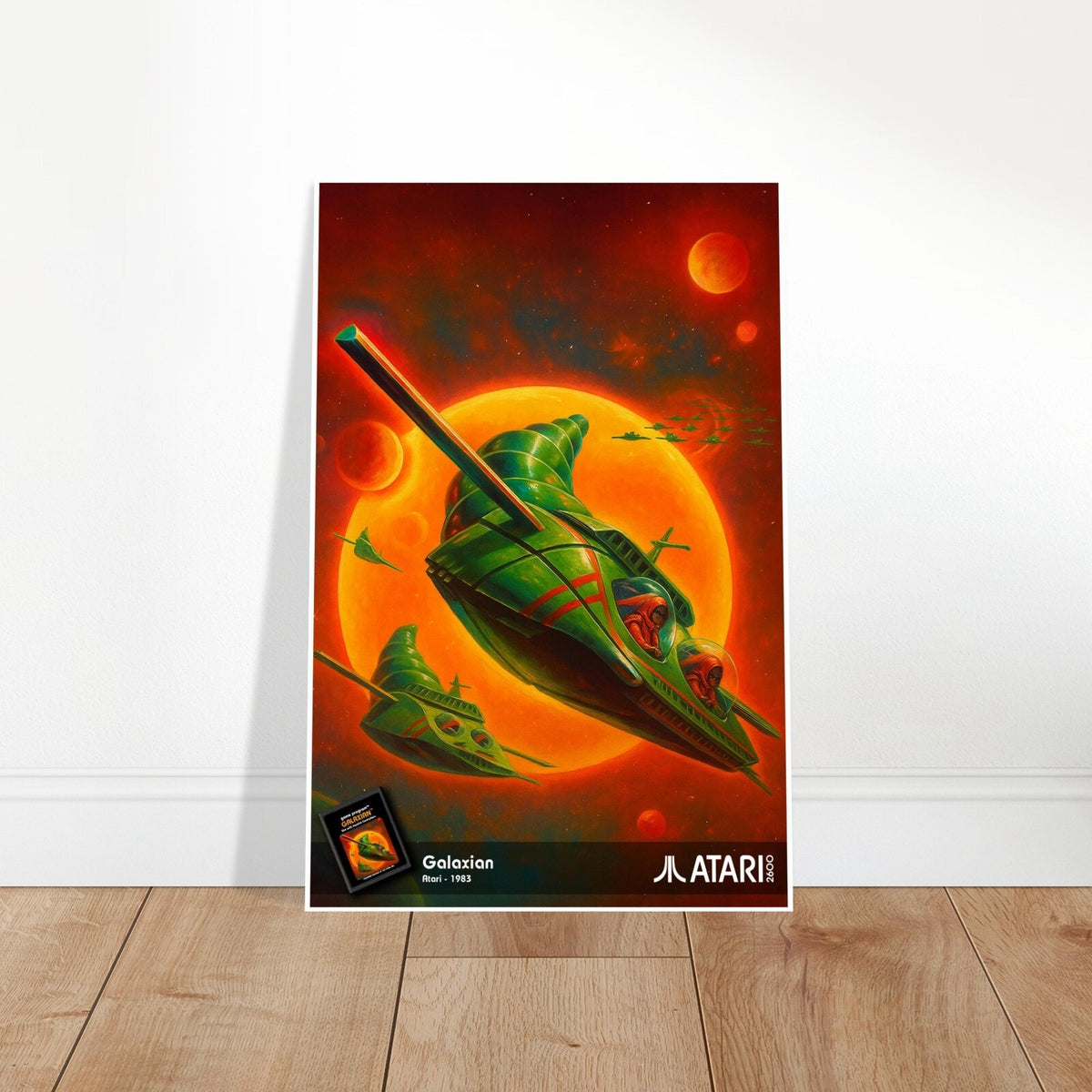 GALAXIAN ATARI 1983 POSTER - SPACE FIGHTER ARCADE RETRO GAMING ALIEN 2