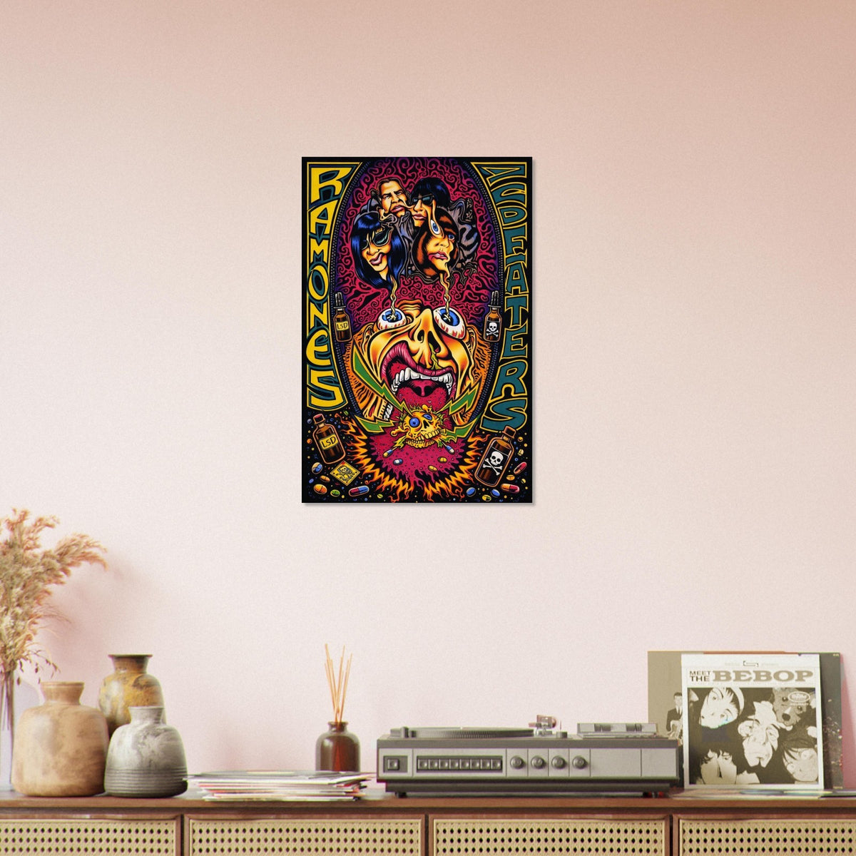 Ramones – Acid Eaters Album Art POSTER – Psychedelic Punk Rock Cover 4
