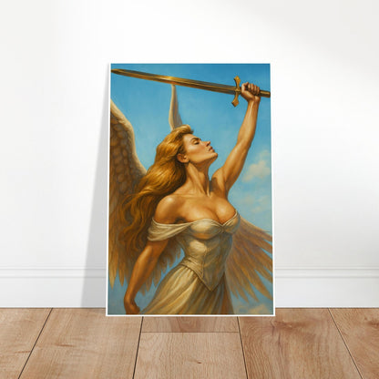 SERRA ANGEL MAGIC THE GATHERING INSPIRED DIVINE WARRIOR FANTASY POSTER 2