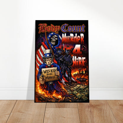 Body Count Poster - Murder 4 Hire Album Art - Heavy Metal Wall Art Fan Deco 2
