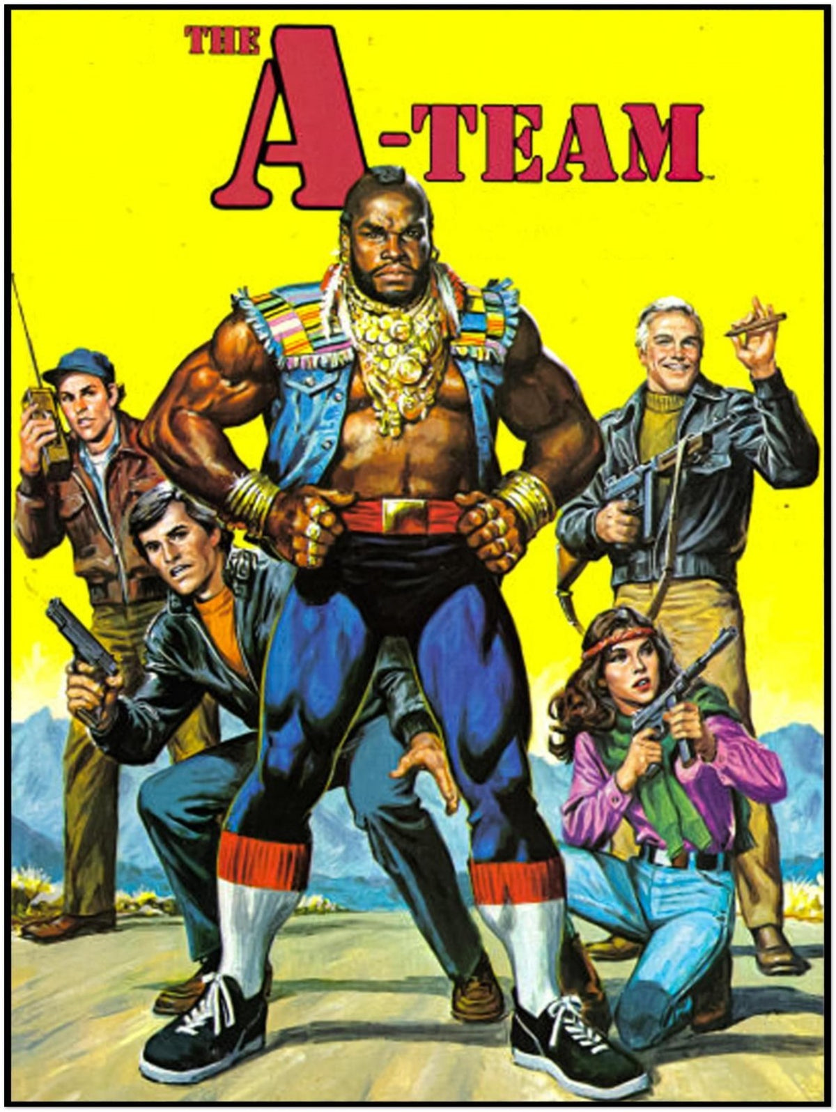 EARL NOREM THE A-TEAM POSTER VINTAGE STYLE 80S ACTION ICONS WALL ART