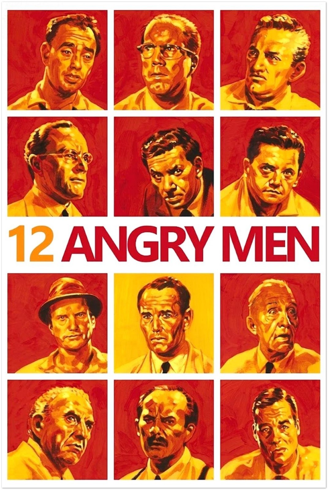 12 Angry Men Classic Movie Poster, Sidney Lumet Courtroom Drama Wall Art