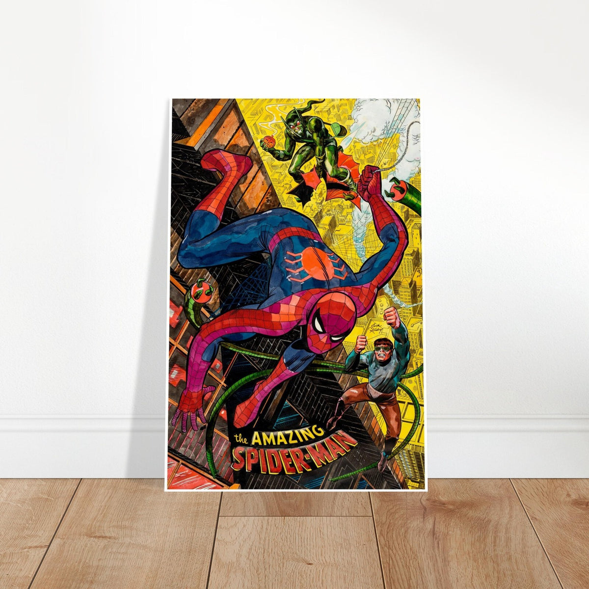 Amazing Spider-Man Poster – Jack Kirby & John Romita Sr. Villains Tribute Art 2