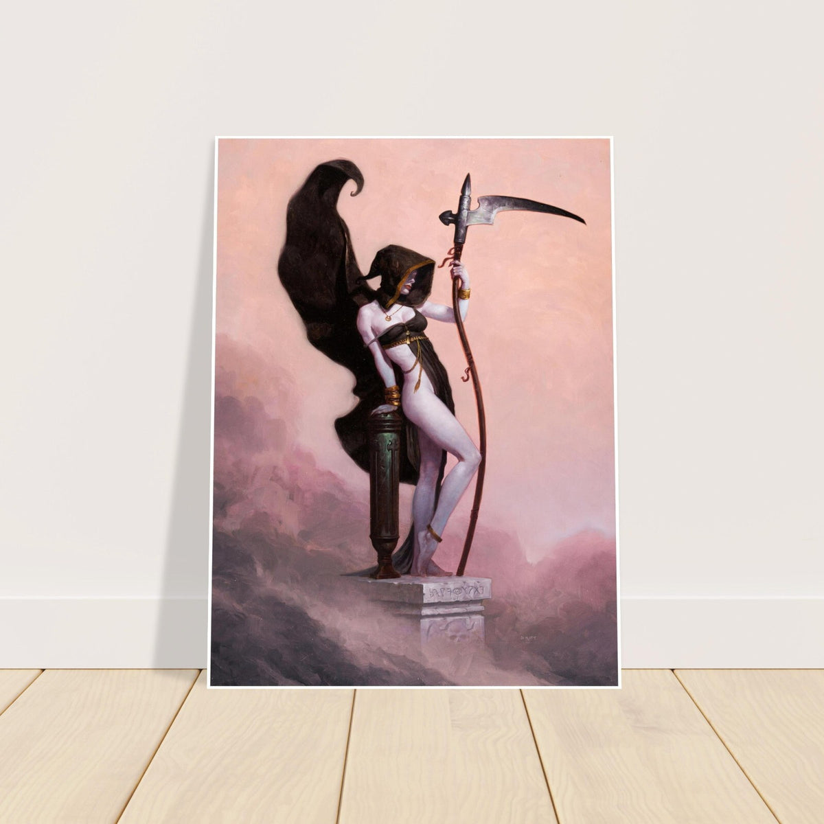 Mistress of Death by Gerald Brom – 2001 Fantasy Art Poster – Dark Goddess Print 2