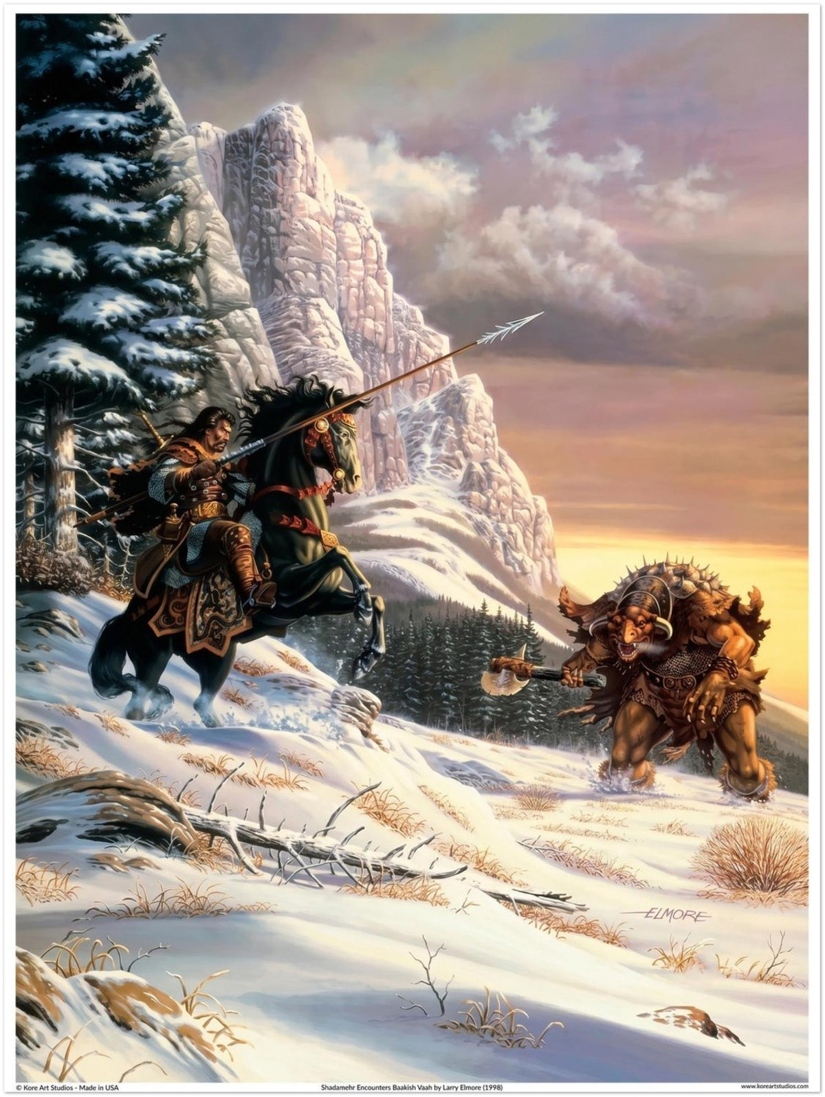 Shadamehr Encounters Baakish Vaah - Shadamehr vs. Baakish Vaah by Larry Elmore