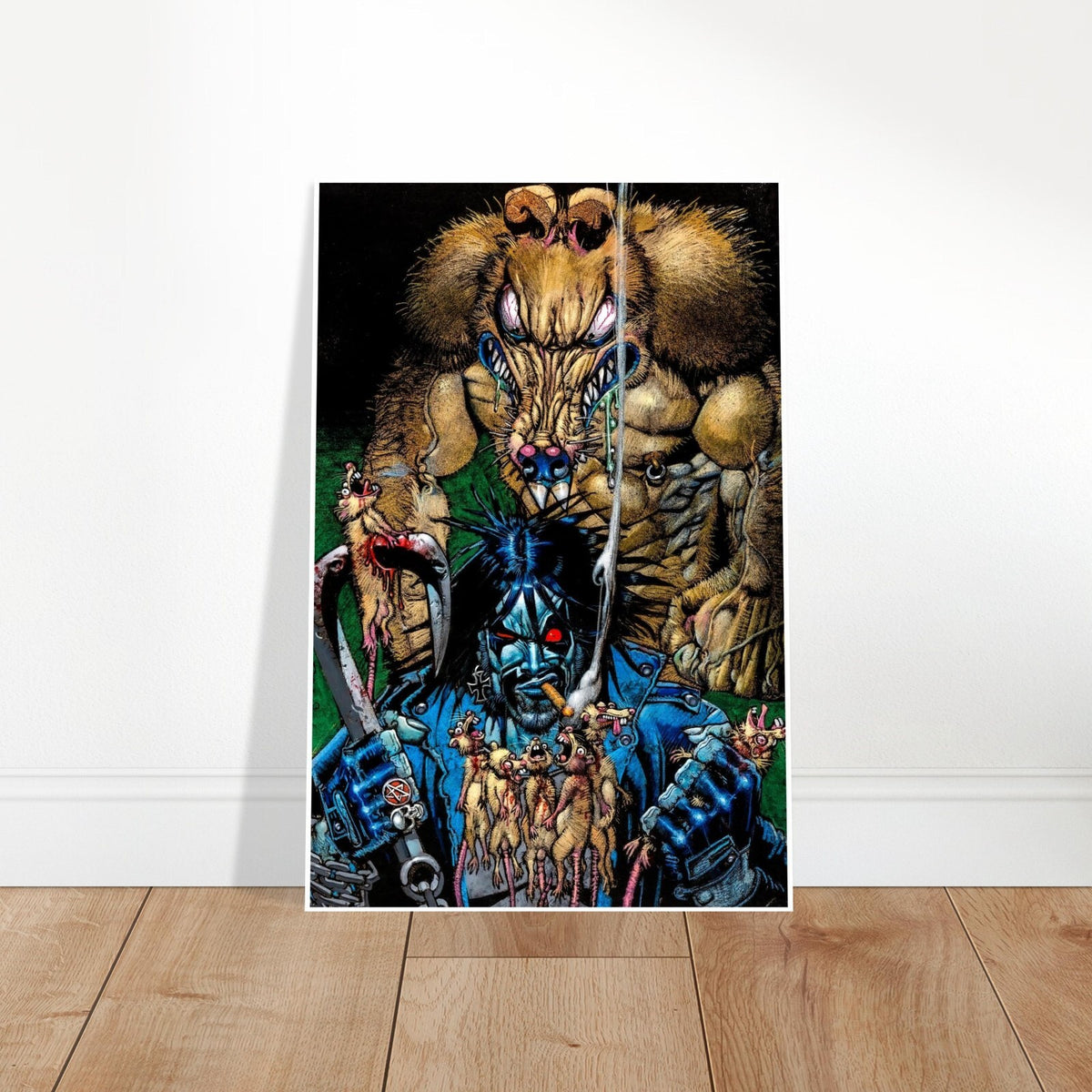 Lobo vs. The Rat King Poster – Simon Bisley Art from Unreleased Game (2005) 2