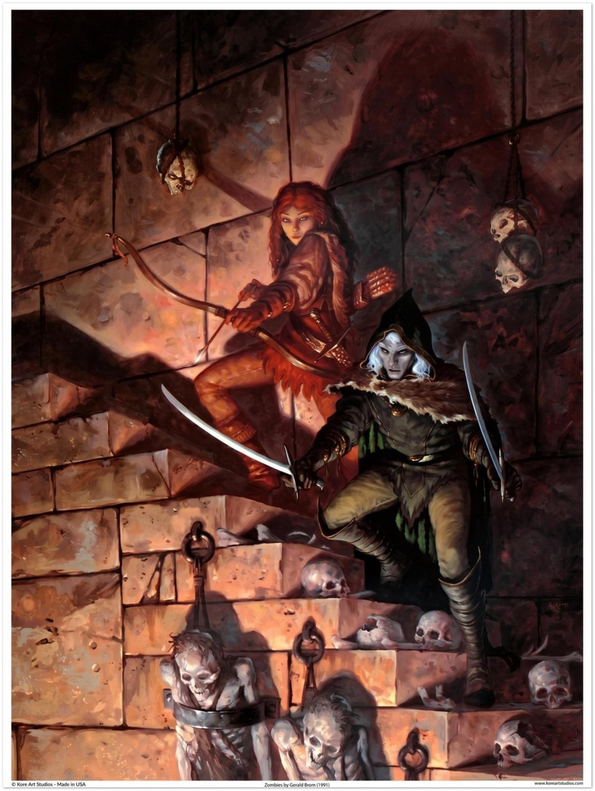 The Dungeon by Gerald Brom  (2001) - Fantasy Art Poster