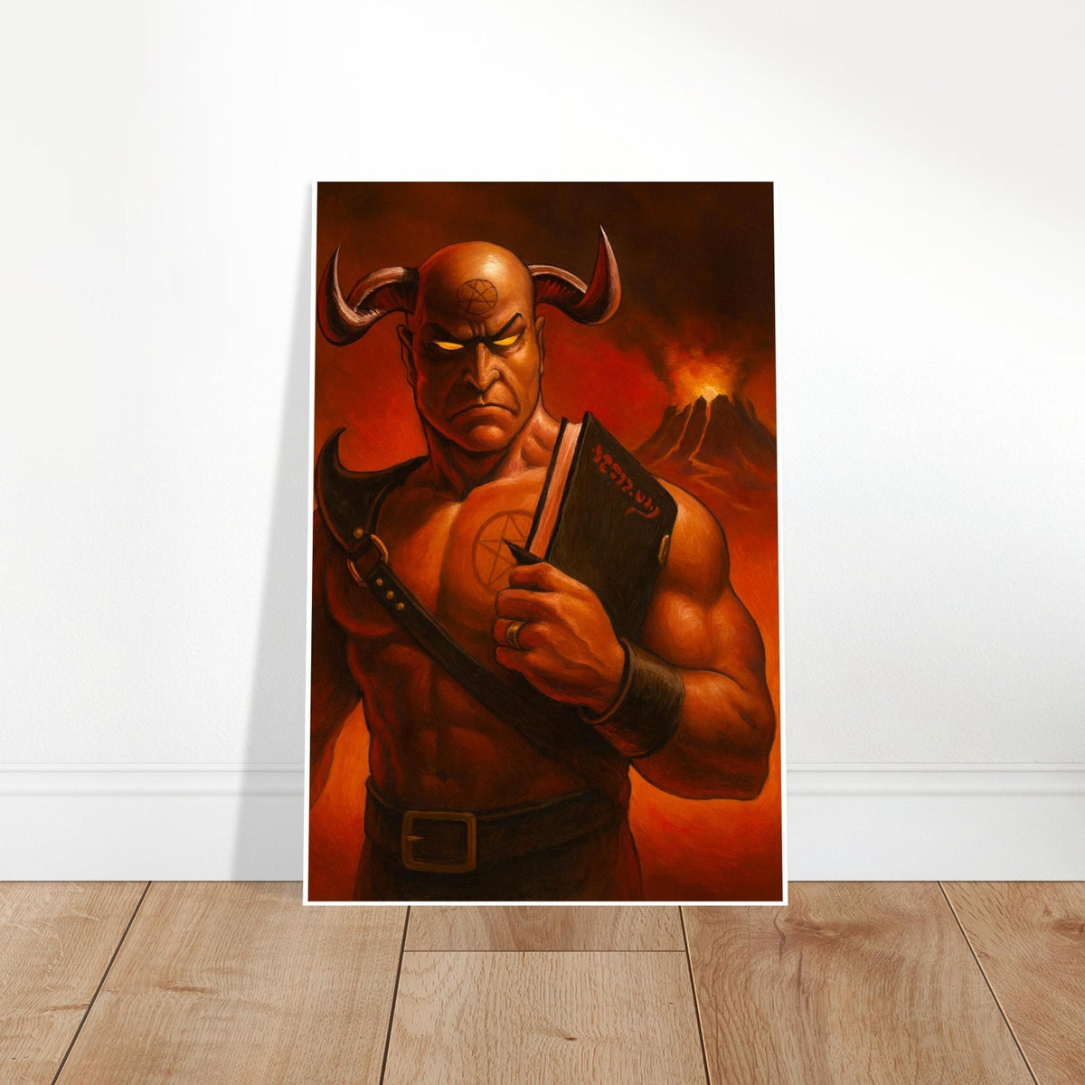 DEMONIC TUTOR MAGIC THE GATHERING INSPIRED INFERNAL SCHOLAR POSTER 2