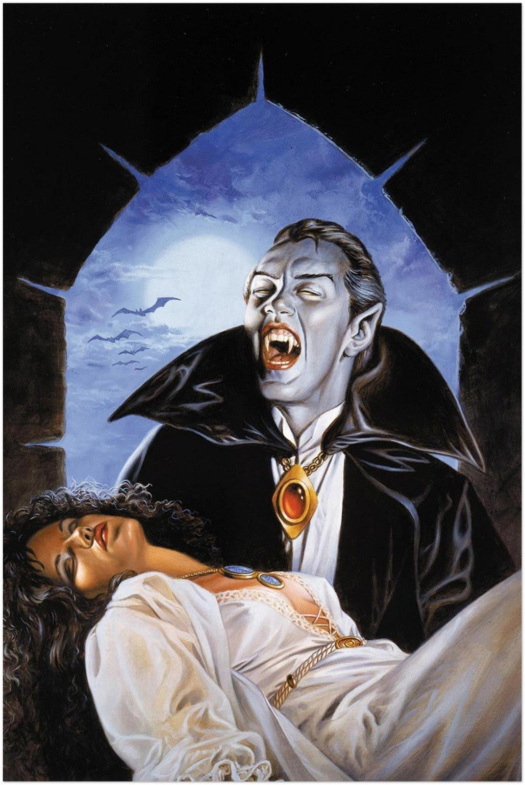 RAVENLOFT VAMPIRE LORD BY CLYDE CALDWELL D&D POSTER GOTHIC ART FANTASY