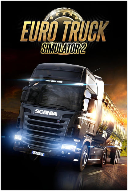 EURO TRUCK SIMULATOR 2 POSTER – TRUCK GAME WALL ART PRINT FOR GAMERS & FANS