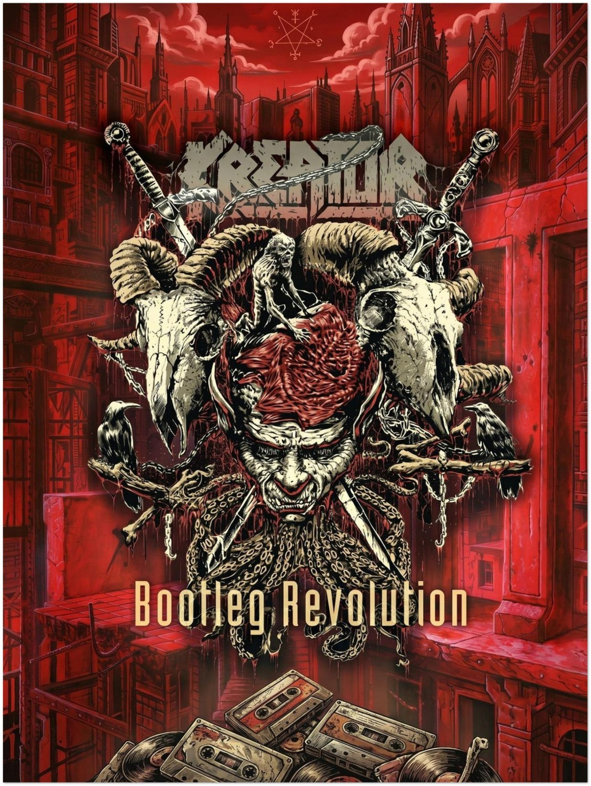 Kreator Poster - Bootleg Revolution Album Art Posrer - Heavy Metal Deco