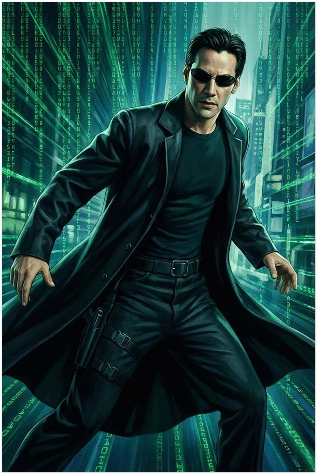 NEO THE MATRIX MOVIE POSTER - Sci-Fi Hacker Art - Original Kore Studios