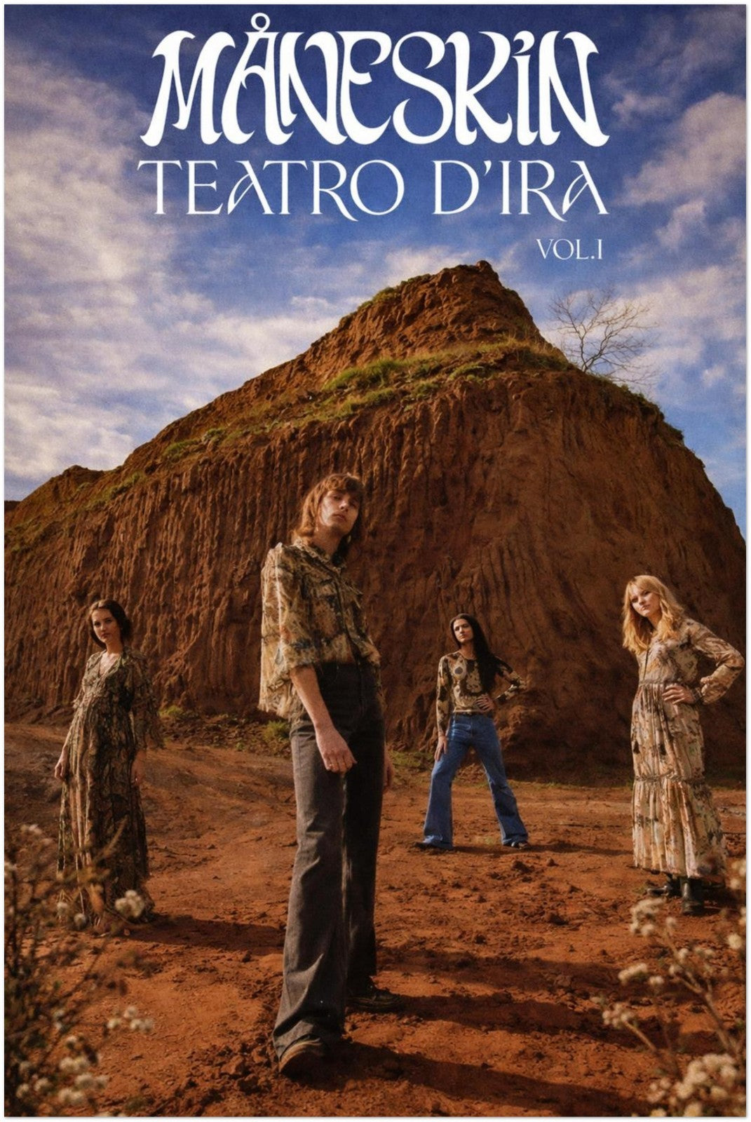Måneskin Poster – Teatro D'Ira Album - BAND PROMO STYLE WALL ART BAND FAN DECO