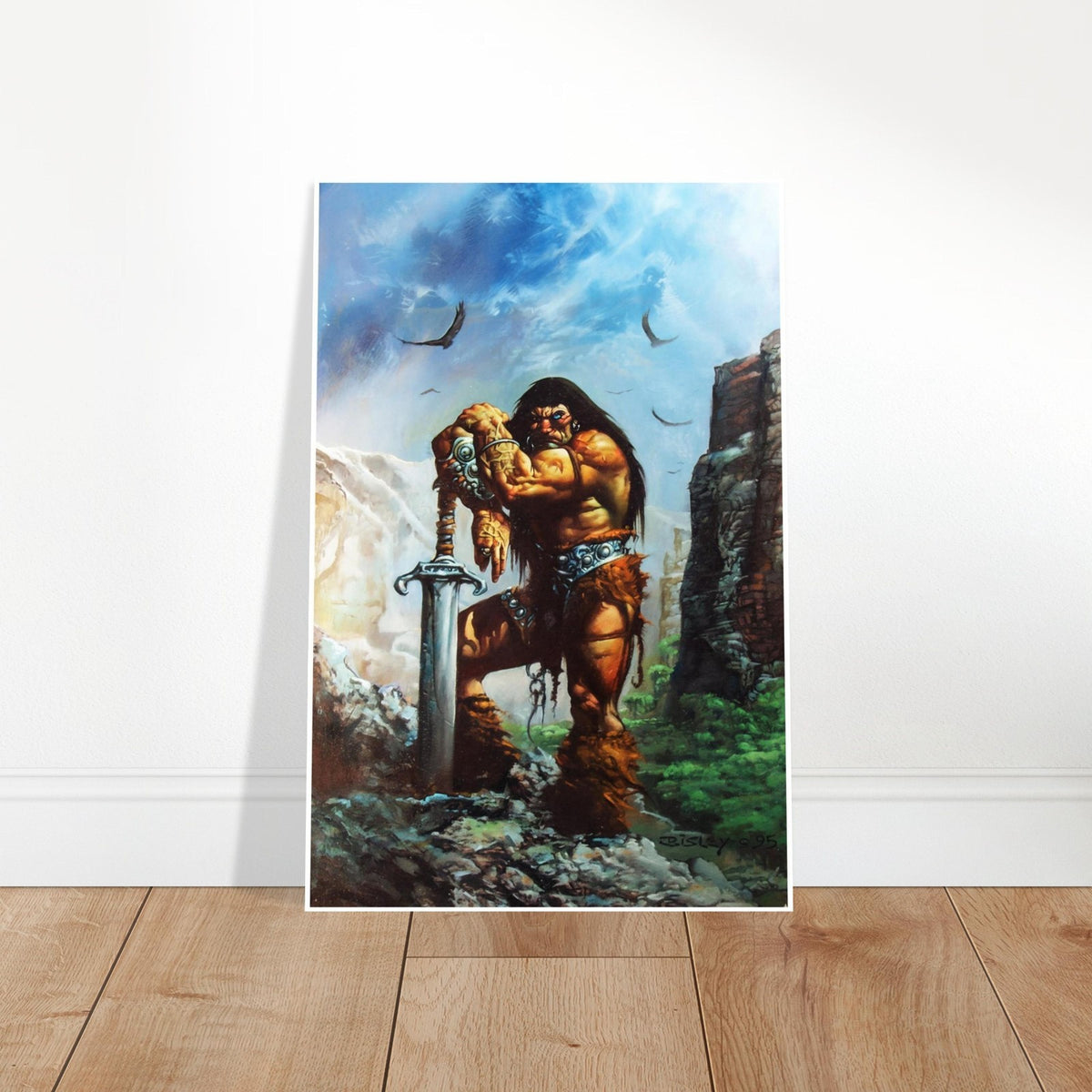 CONAN THE BARBARIAN SIMON BISLEY 1995 FANTASY WARRIOR ADVENTURE POSTER 2