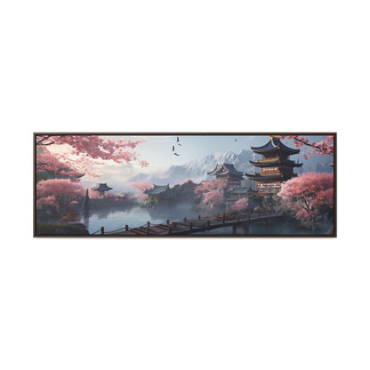 Ai Yazawa Inspiration – "Serene Blossom" | Tranquil Japanese Landscape Canvas