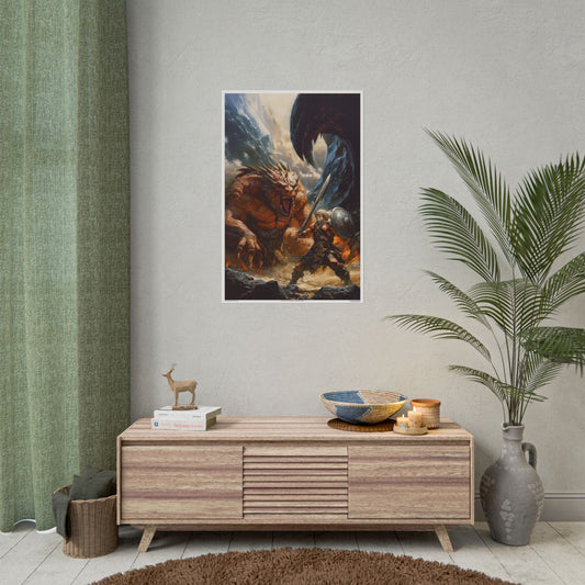 Forgesteel vs. The Infernal Behemoth - 24"x36"  Limited Edition Print XX/25