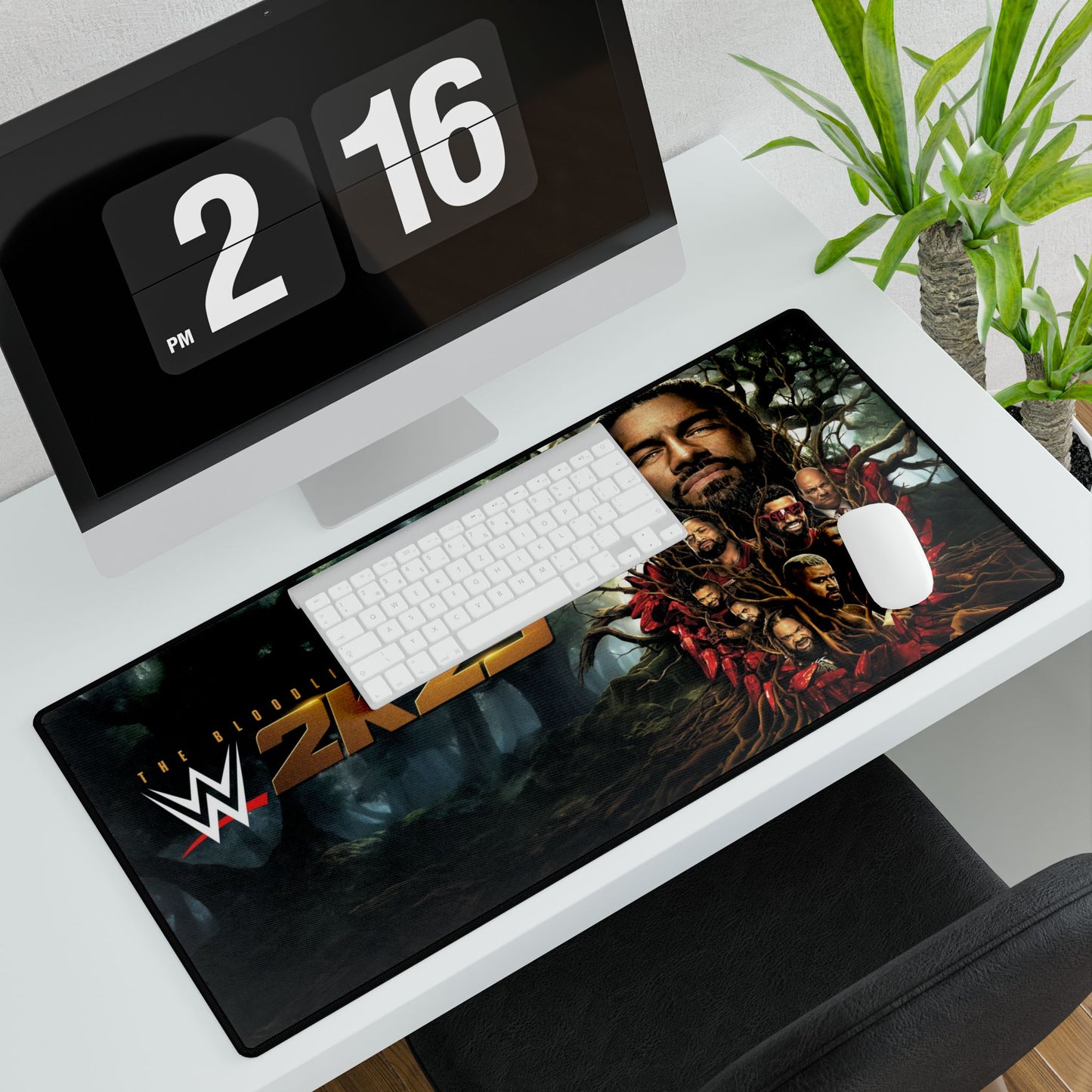 WWE 2K25 The Bloodline Desk Mat / Mouse Pad – 31.5"x15.5", Gaming & Office