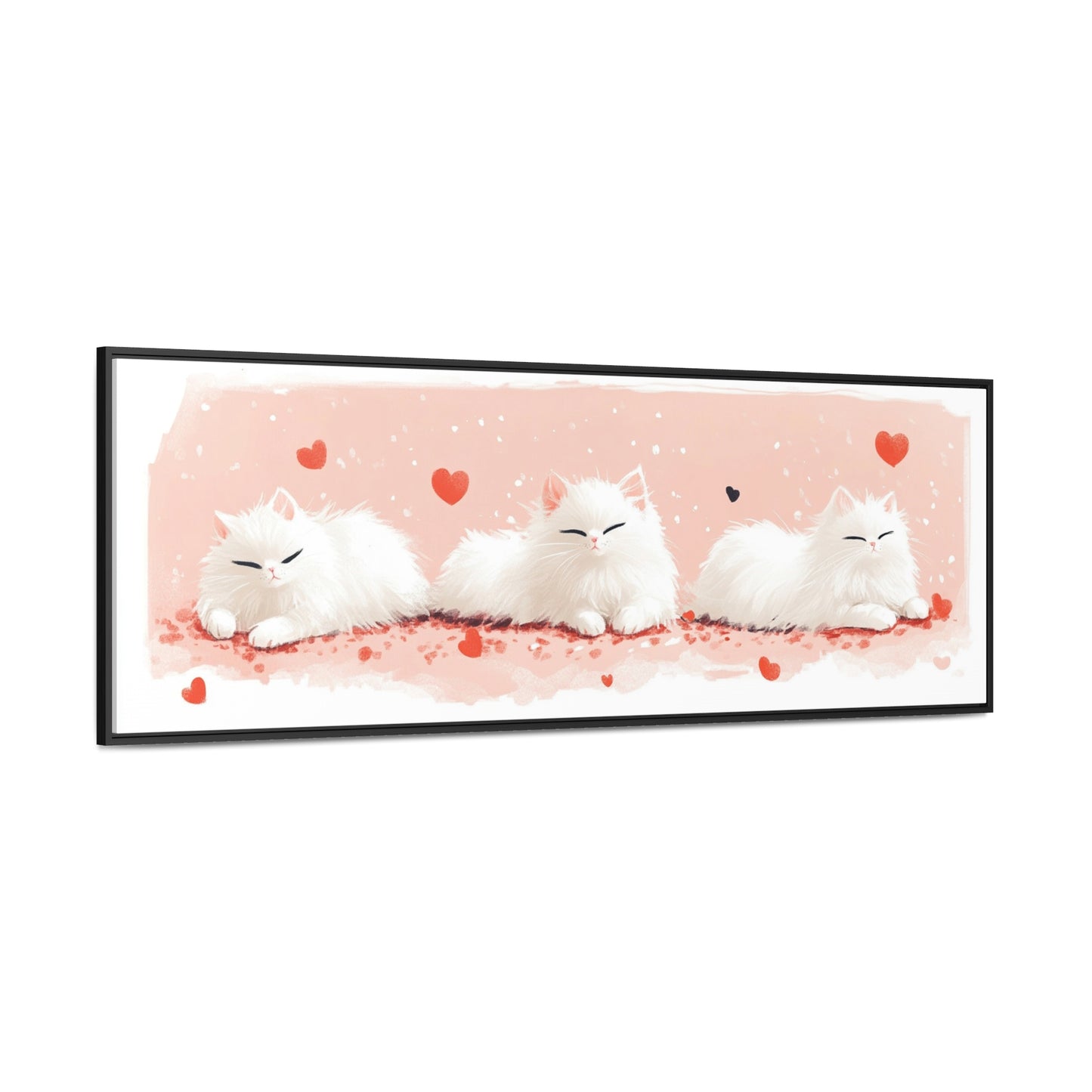 Kids Room Series Inspiration – "Dreamy Whiskers" | Adorable White Kittens Wall Art | Cozy Nursery & Playroom Decor