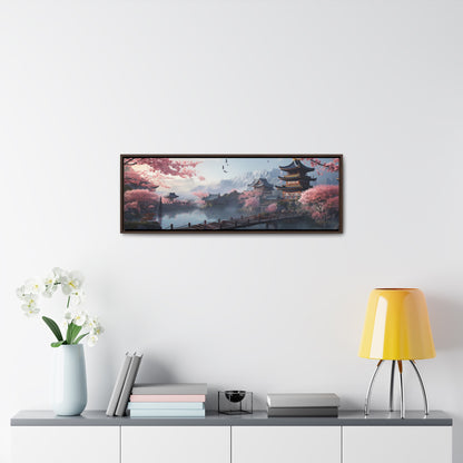 Ai Yazawa Inspiration – "Serene Blossom" | Tranquil Japanese Landscape Canvas