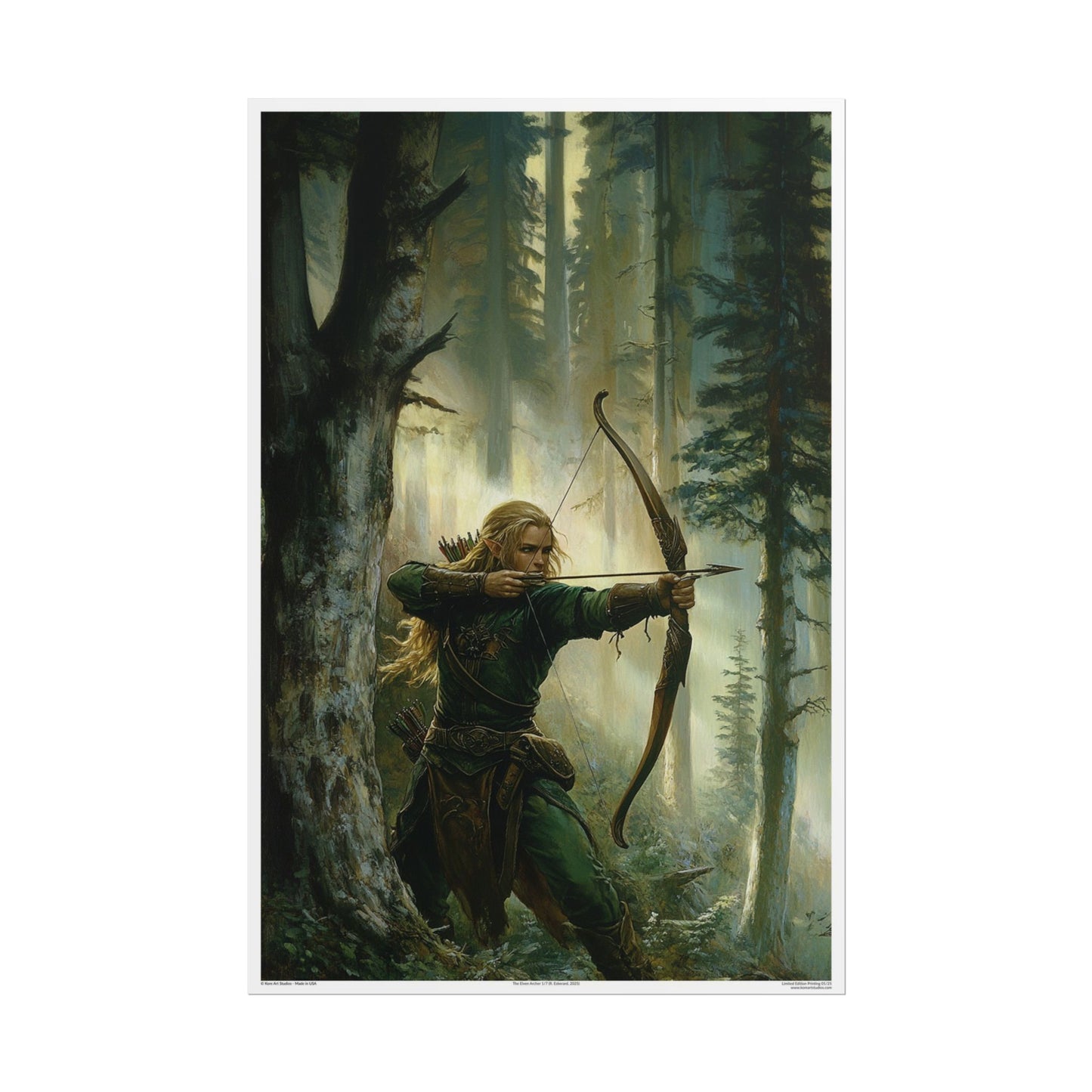 The Elven Archer by Kore Art Studios (2023) 24x36 Print - Limited Edition Poster xx/25