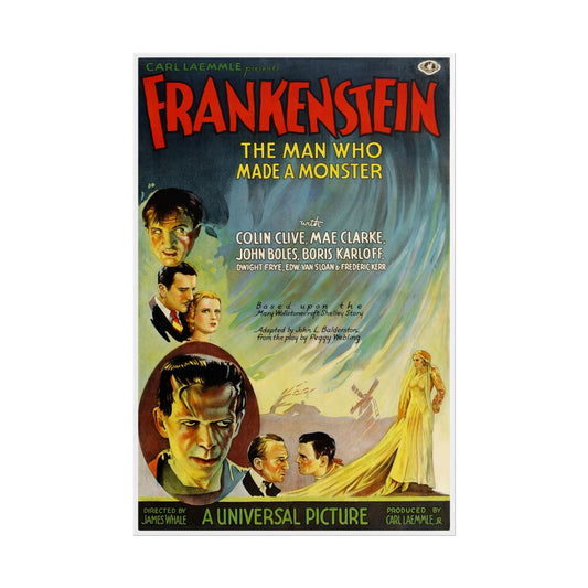 Frankenstein Movie Poster – Universal (1931) | Boris Karloff Horror Classic