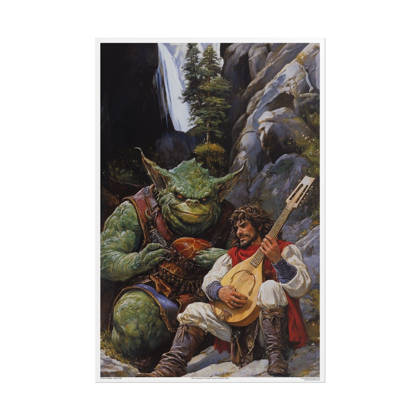 Tales & Troubadours: The Bard's Journey by Kore Art Studios (2023) 24x36 Print - Limited Edition Poster xx/25