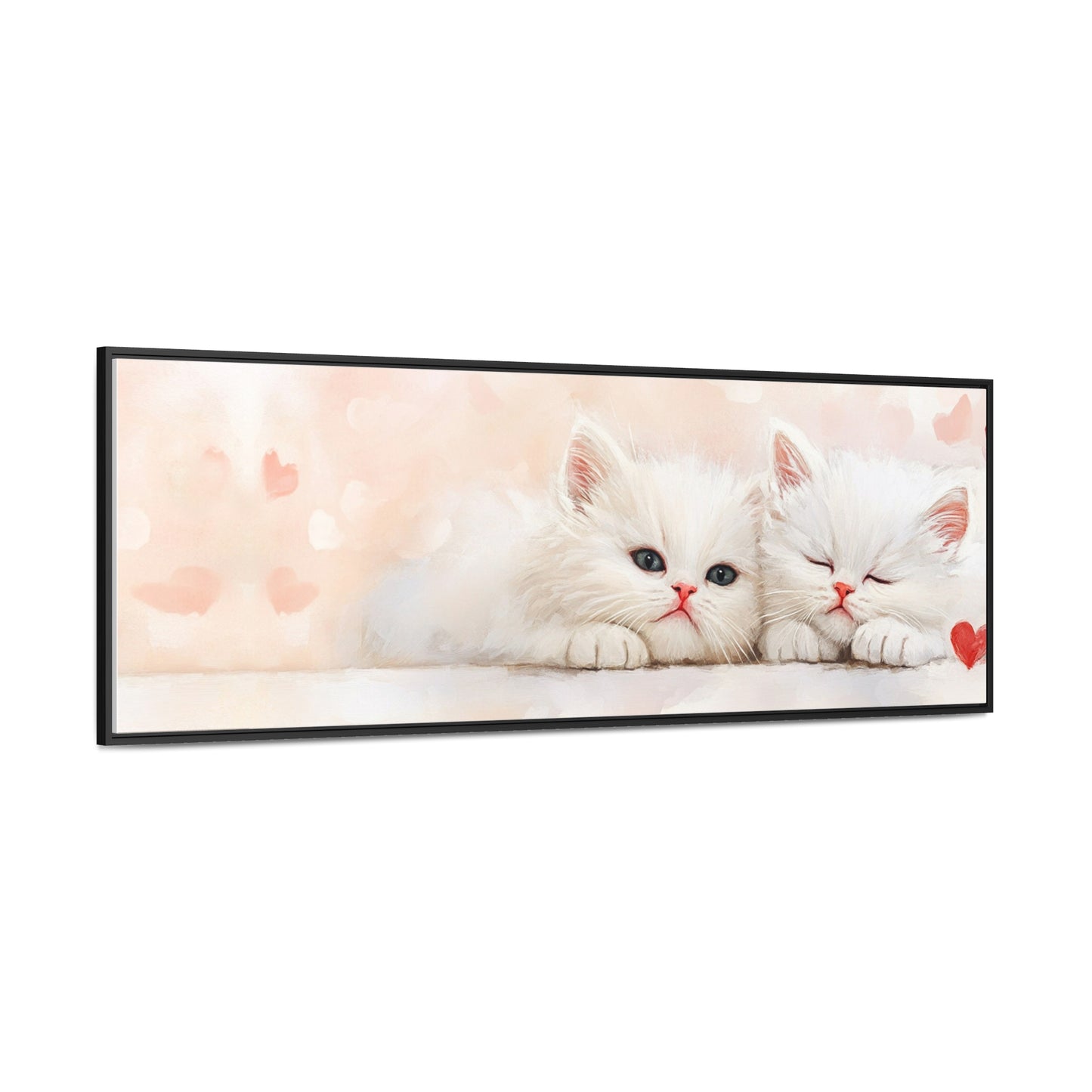 Kids Room Series Inspiration – "Soft Whispers" | Adorable White Kittens Canvas | Nursery & Playroom Decor