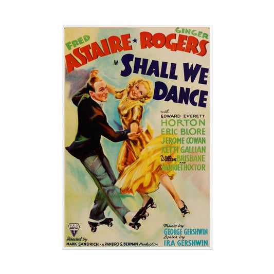 Shall We Dance Poster – RKO (1937) | Fred Astaire & Ginger Rogers