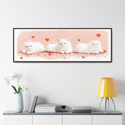 Kids Room Series Inspiration – "Dreamy Whiskers" | Adorable White Kittens Wall Art | Cozy Nursery & Playroom Decor