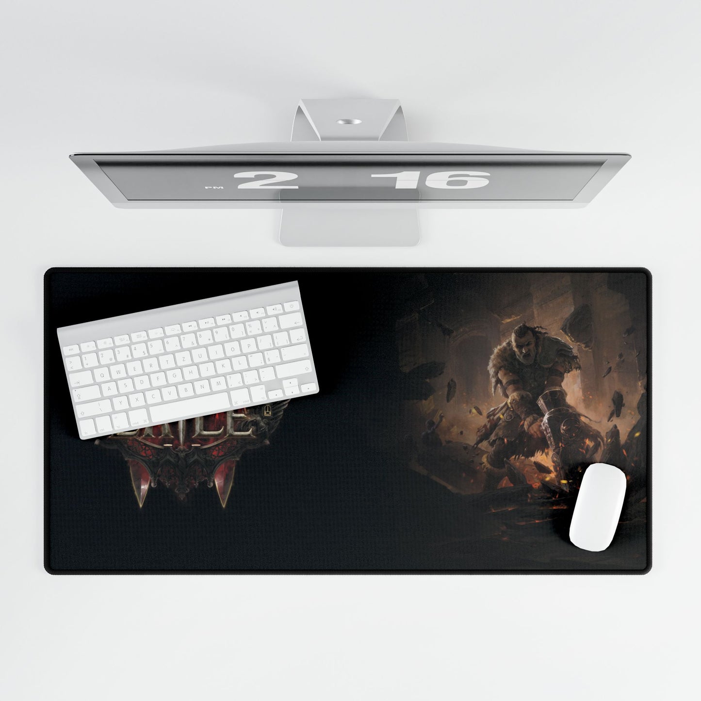 Path of Exile II Warrior Desk Mat / Mouse Pad – 31.5"x15.5", Gaming & Office