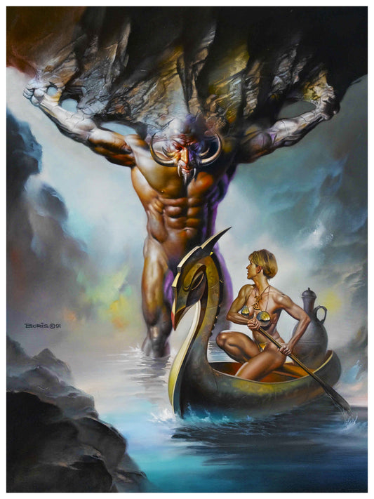 Mimir Poster by Boris Vallejo - Painting Original Art (1991)