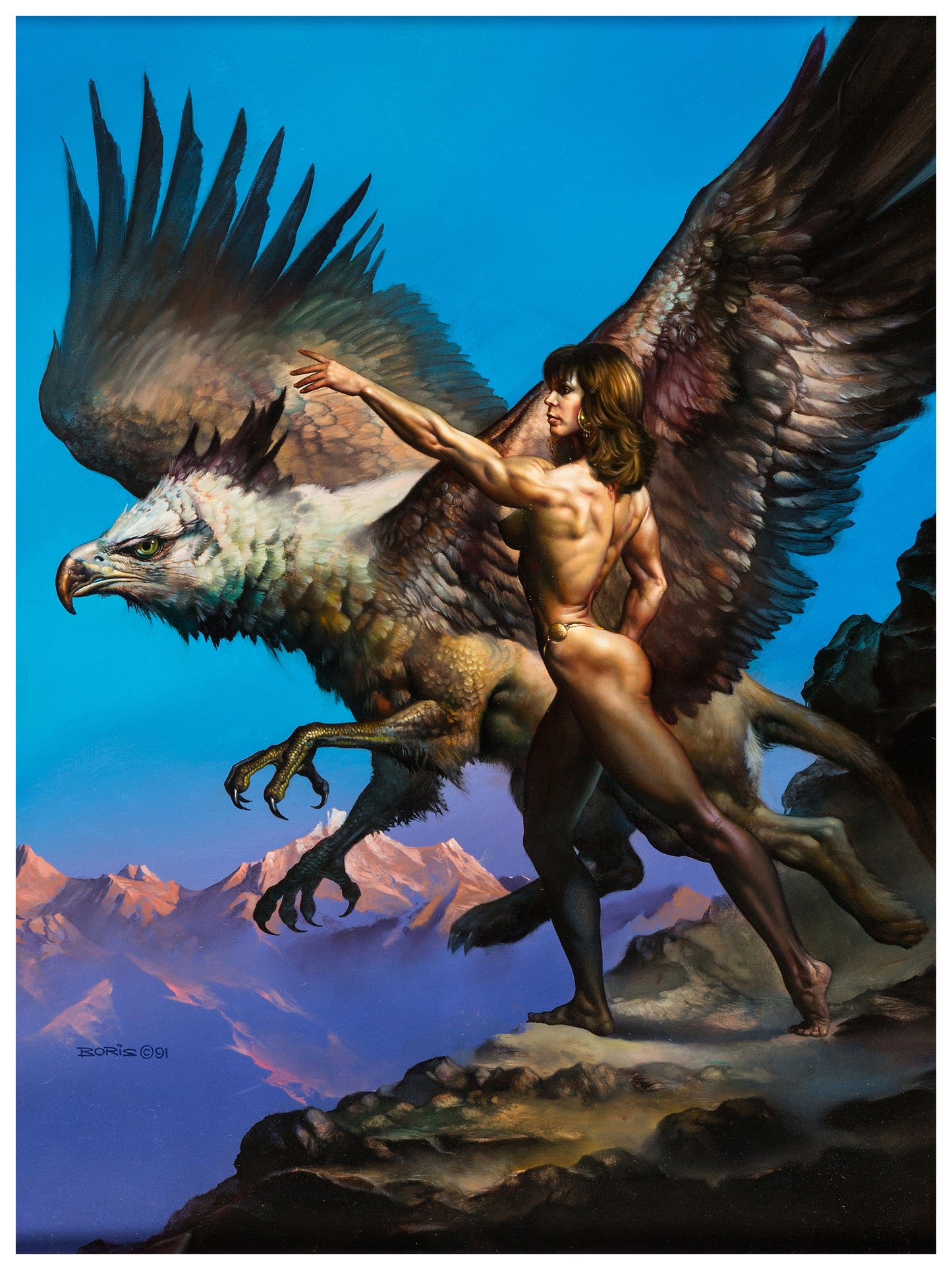 Gryphon Mythology Poster by Boris Vallejo (2003)