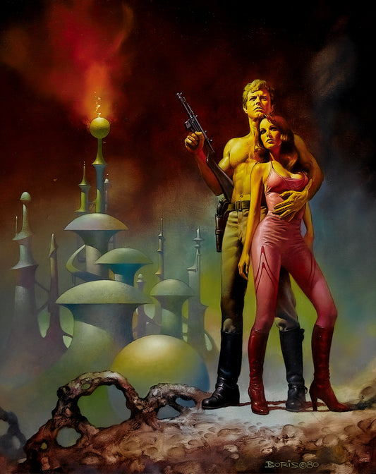 Boris Vallejo - Flash Gordon Poster - Sci-Fi Heroic Fantasy Retro Art (1980)