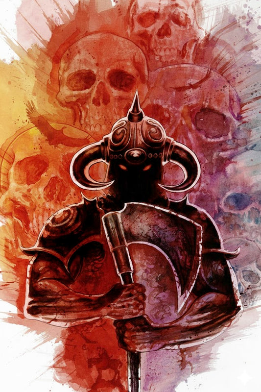 DAVID MACK - DEATH DEALER - SKULL-REALM POSTER FROM MAGAZINE COVER ARTWORK