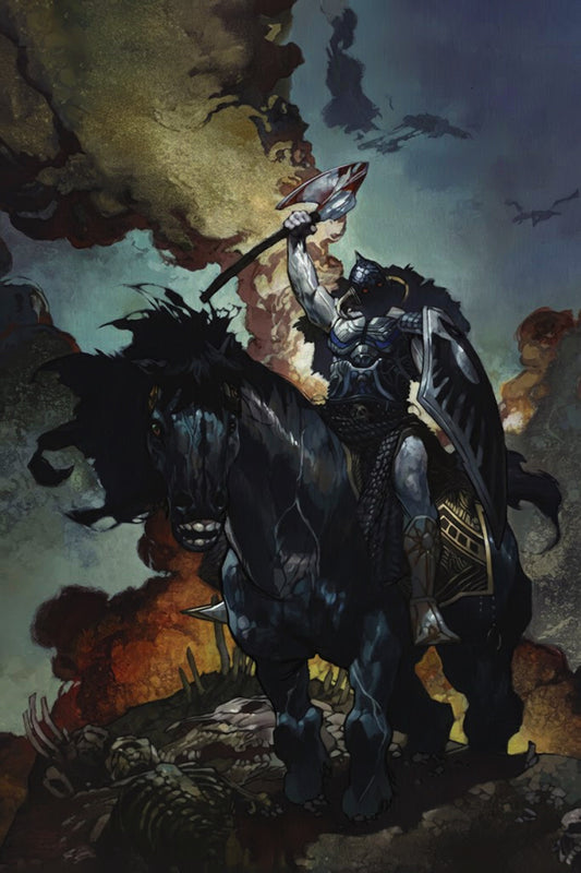 DEATH DEALER - SHADOW OF THE AXE - POSTER OF MAGAZINE COVER ARTWORK BY SIMONE BIANCHI