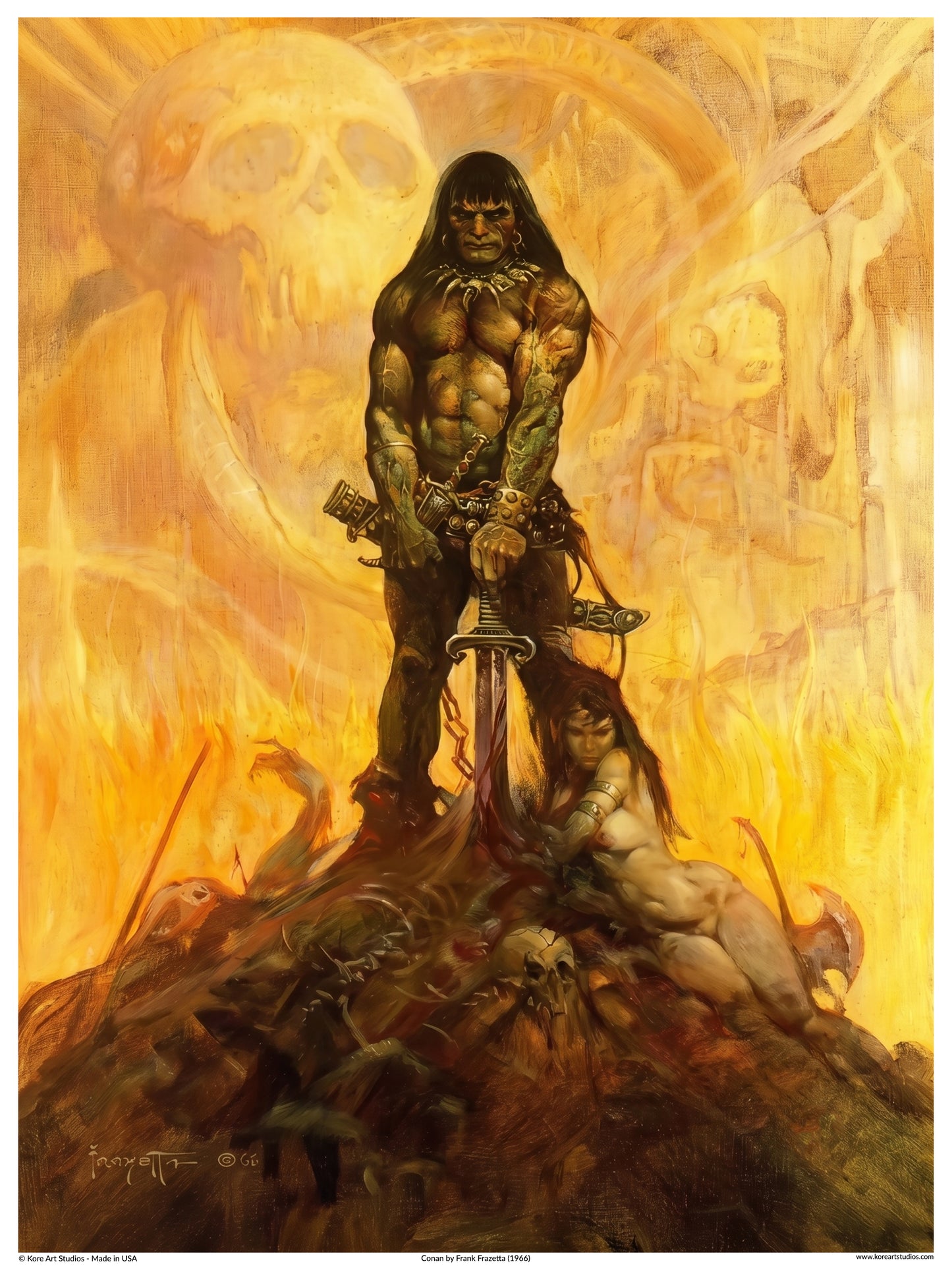 Conan - Barbarian Warrior by Frank Frazetta (1966)