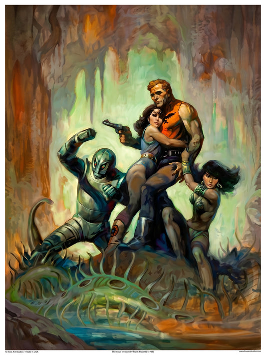 The Solar Invasion - Captain Future Sci-Fi Adventure by Frank Frazetta (1968)