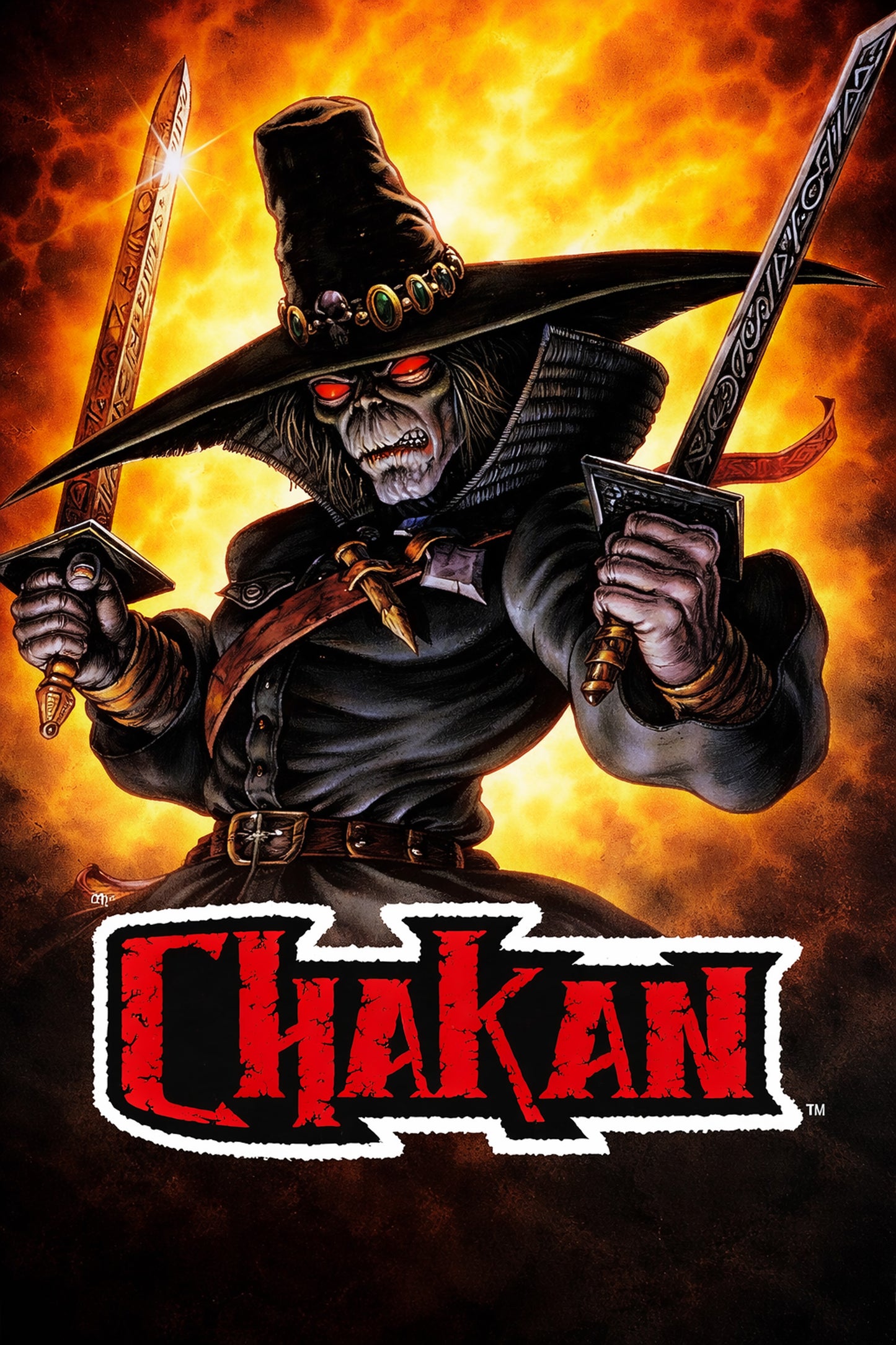 Chakan The Forever Man Poster, Sega Genesis Dark Fantasy Game Art