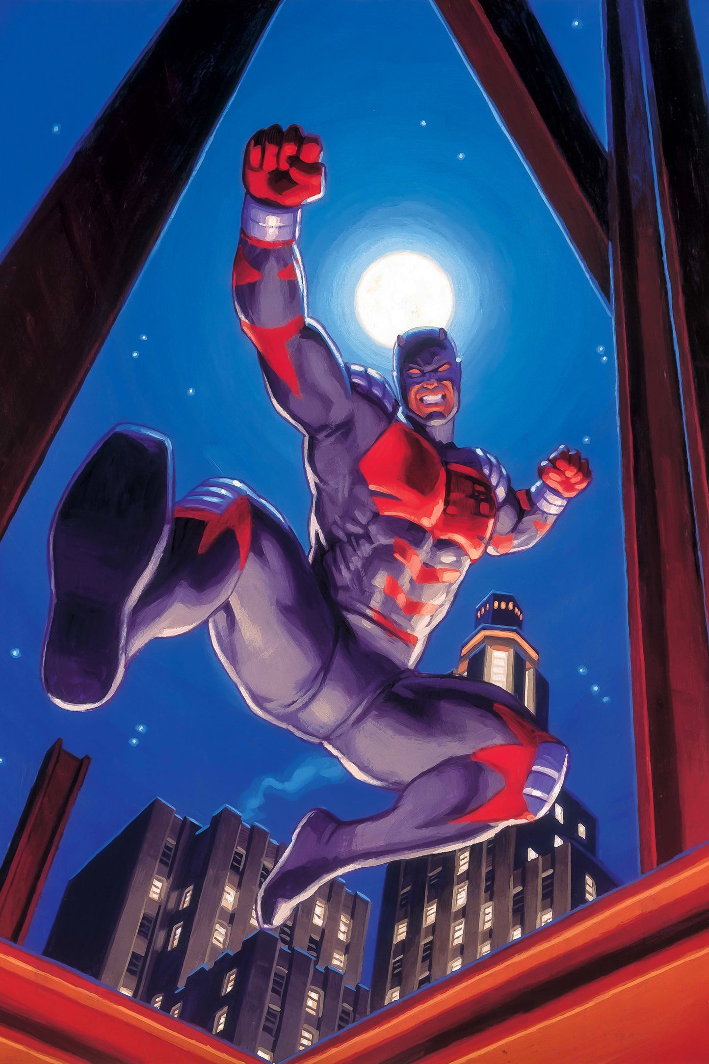 Greg & Tim Hildebrandt – Daredevil Night Leap Marvel Superhero Art POSTER – Daredevil