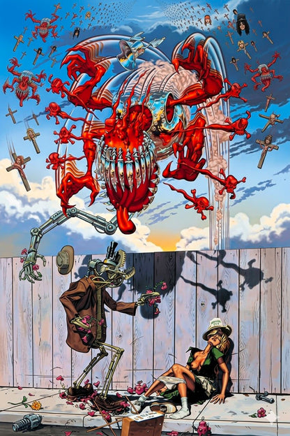 Guns N' Roses - Appetite for Destruction Poster, Classic Hard Rock Album Art