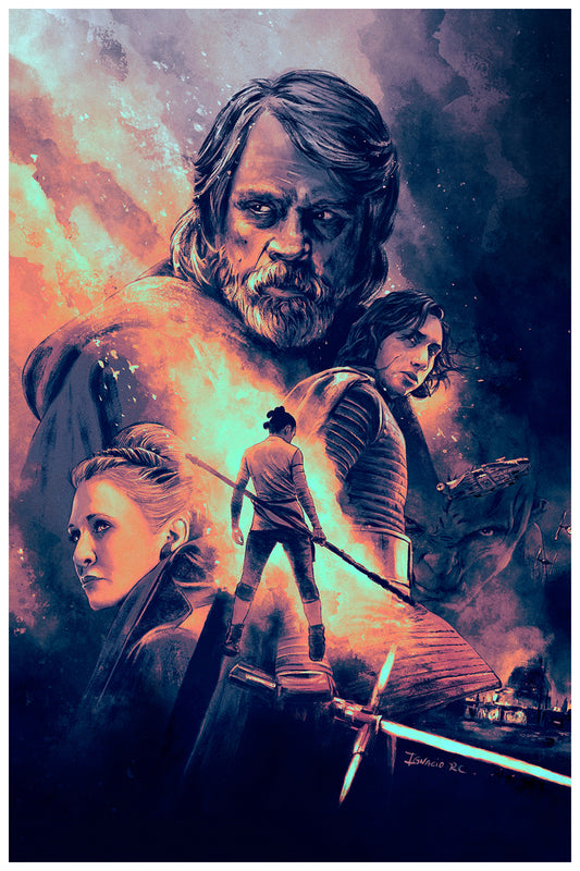 STAR WARS - THE LAST JEDI - IGNACIO RC TRIBUTE POSTER - 2017 ARTWORK