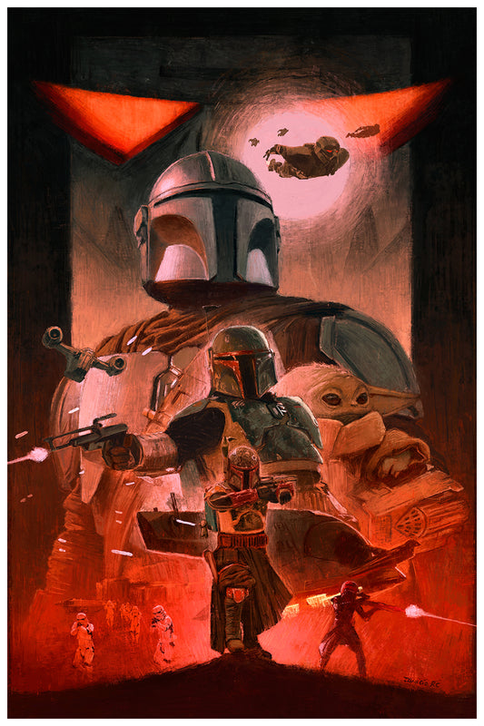 STAR WARS - THE MANDALORIAN TRAGEDY POSTER - IGNACIO RC - 2023 ARTWORK