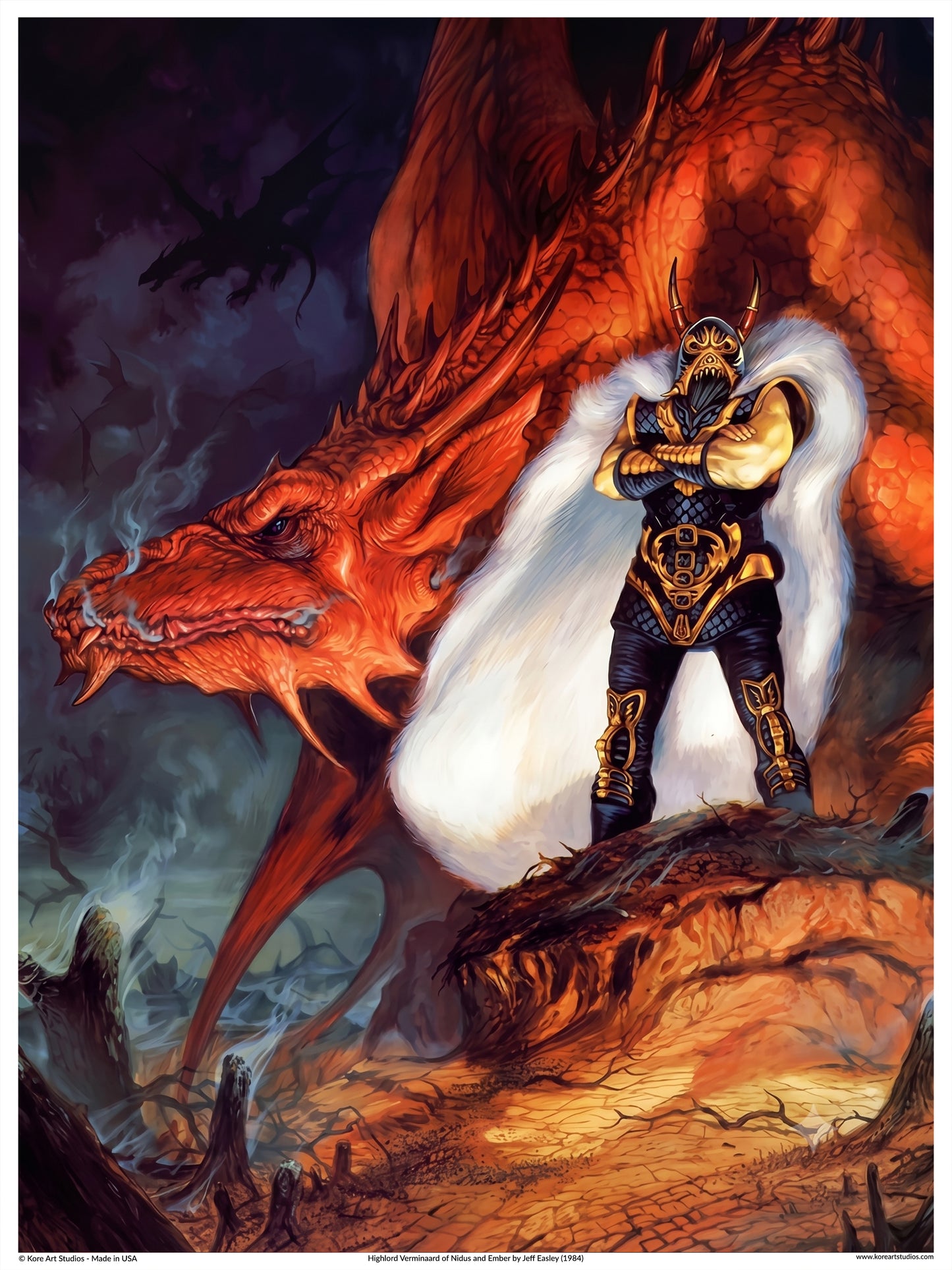 Highlord Verminaard of Nidus and Ember - Dragonlance Chronicles Collection by Jeff Easley (1984)