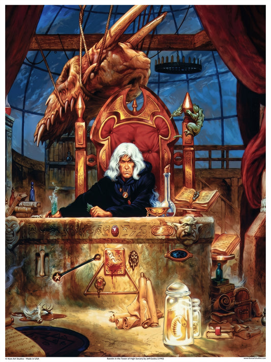 Raistlin in the Tower of High Sorcery - Dragonlance Legends Collection by Jeff Easley (1990)
