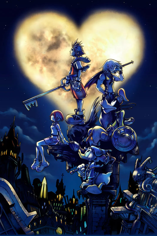 KINGDOM HEARTS - HEART OF DARKNESS POSTER - VIDEO GAME ARTWORK